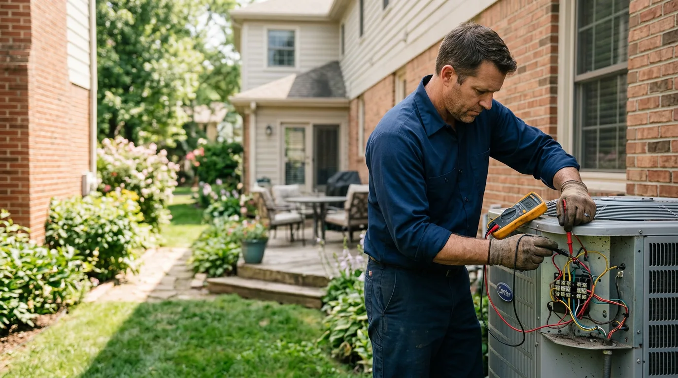 HVAC technician working near Smithton, IL
